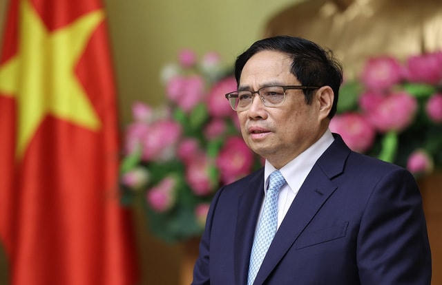 Thủ tướng Phạm Minh Chính phát biểu tại phiên họp. Ảnh: VGP