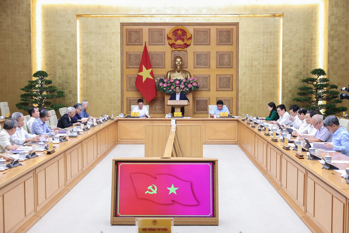Thủ tướng Phạm Minh Chính làm việc với Hội đồng Tư vấn chính sách- Ảnh 1.