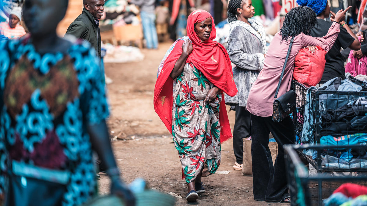 Chợ ở Nairobi, Kenya.