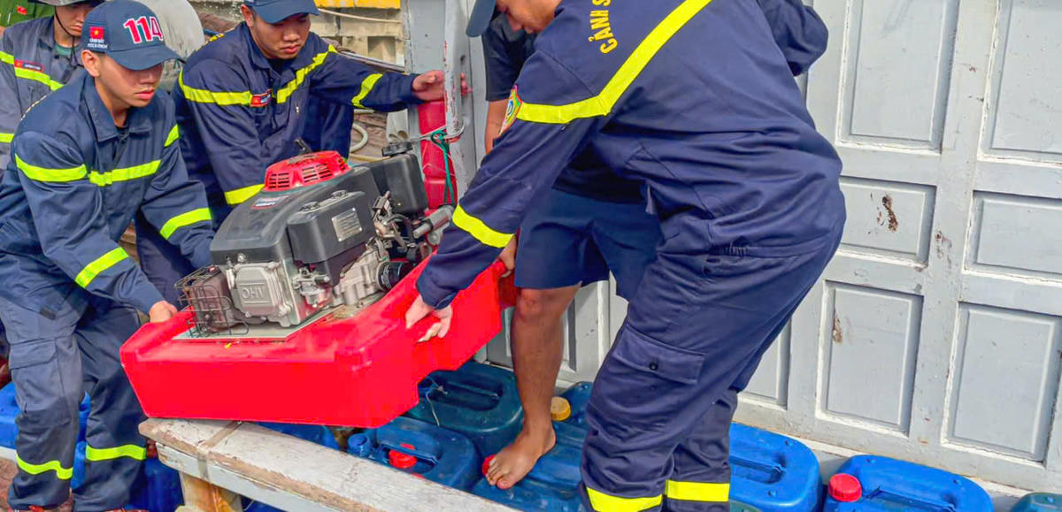 9 giờ cùng ngày, lực lượng chức hoàn thành công tác cứu hộ. Ảnh: SĐ.