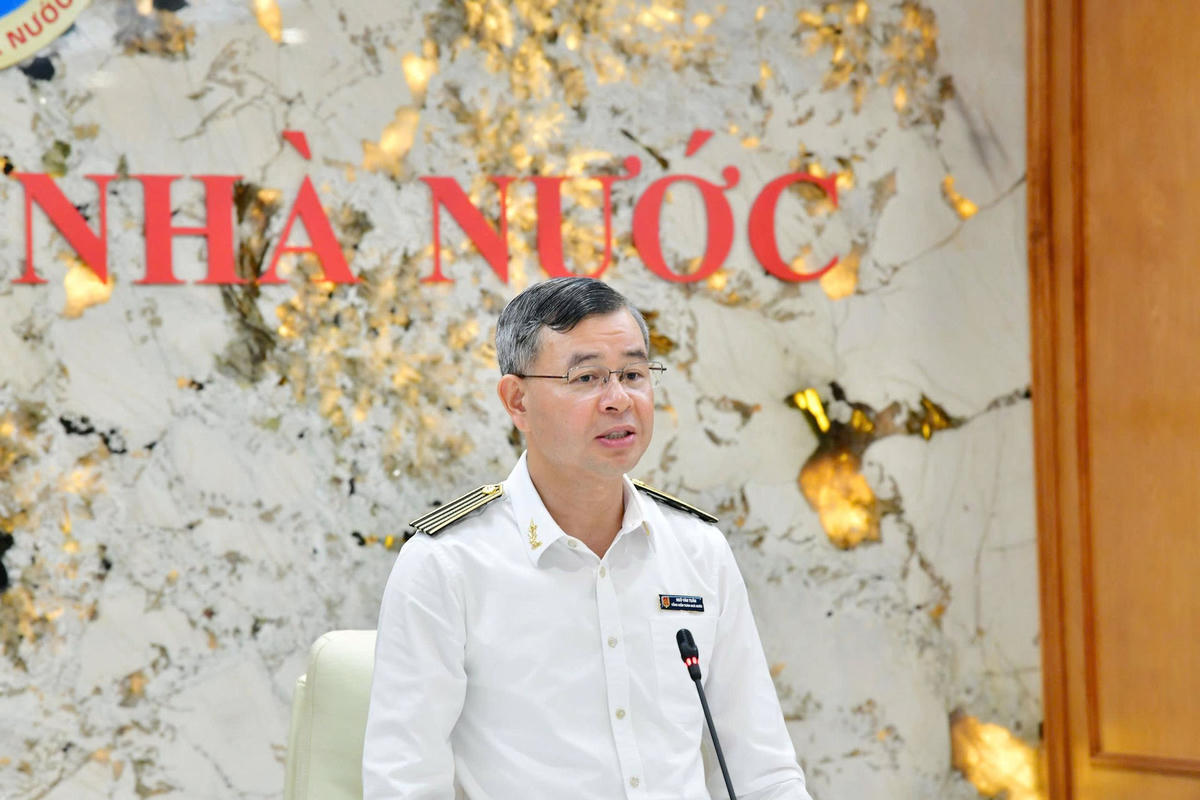 Tổng Kiểm toán nhà nước Ngô Văn Tuấn chủ trì hội nghị. Ảnh: N.Lộc.