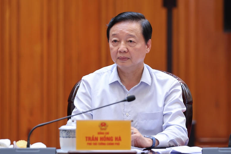 Phó Thủ tướng Trần Hồng Hà tại cuộc họp. Ảnh: VGP/Nhật Bắc.