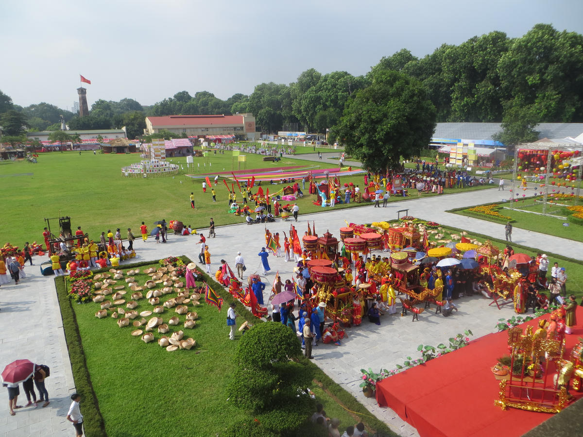 Khu di tích Hoàng thành Thăng Long - Hà Nội là điểm diễn ra trưng bày khu vực miền Bắc. Ảnh: Đức Quang.