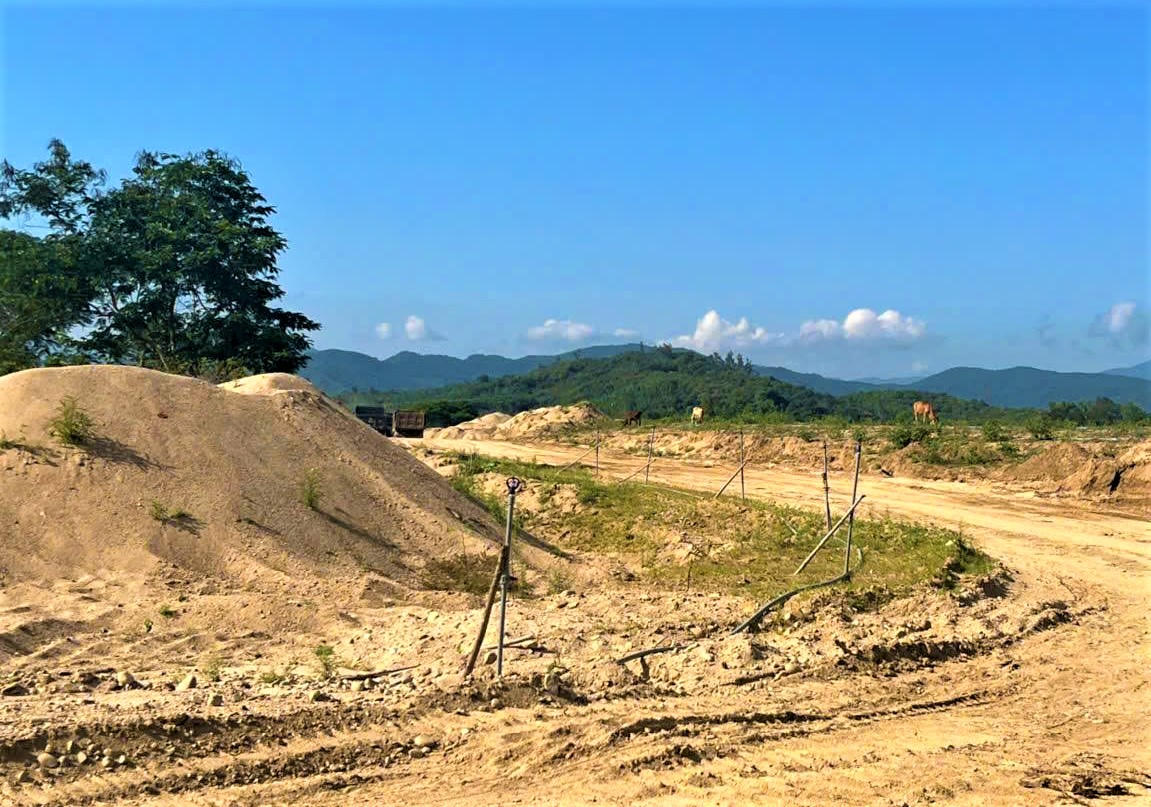 Một góc địa điểm khai thác cát trên địa bàn tỉnh Gia Lai. Ảnh: CV.