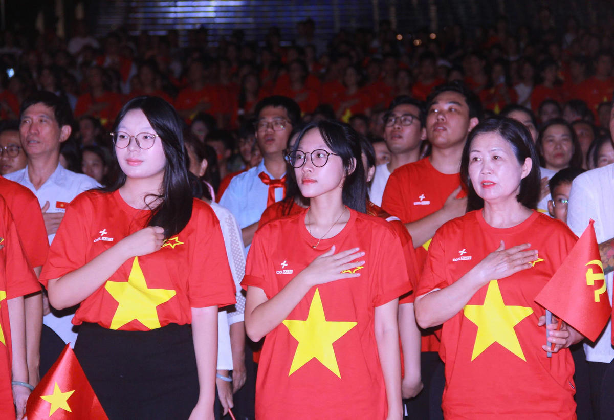 Sức hút của các chương trình nghệ thuật chính luận dịp Đại lễ A80. Ảnh: Phạm Sỹ