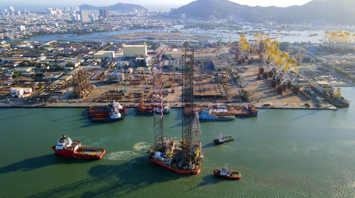 Giàn khoan tự nâng PV DRILLING VIII chuẩn bị thực hiện chương trình khoan tại mỏ Kình Ngư Trắng.