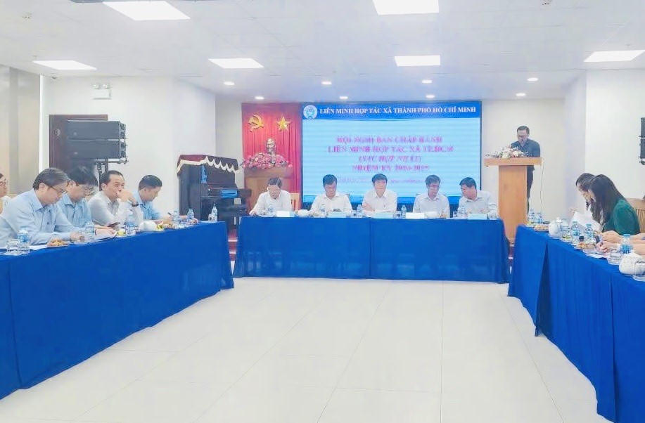 Hội nghị Ban Chấp hành Liên minh Hợp tác xã TP Hồ Chí Minh. Ảnh: Thanh Nhàn