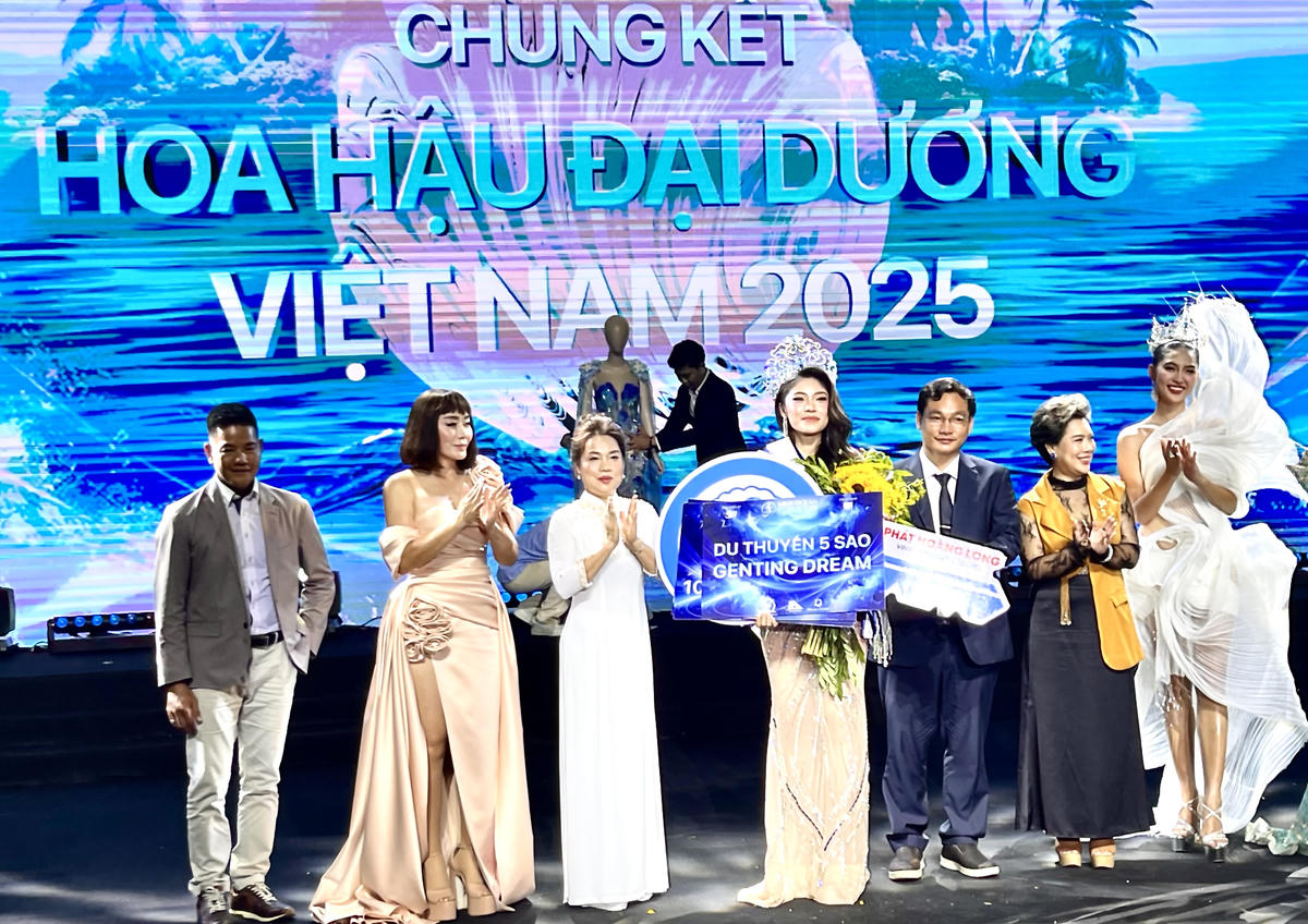 Hoa hậu Đại dương Việt Nam 2025 đã được gọi tên thí sinh mang số báo danh 025, Nguyễn Thanh Thảo. Ảnh: Thùy Trang.