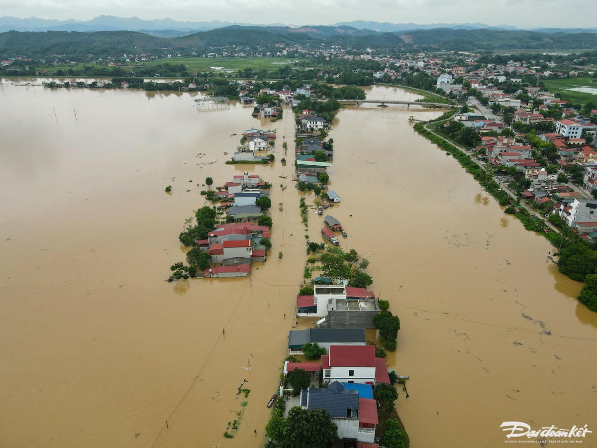 Nhiều địa phương ở Thanh Hóa bị ngập nặng do ảnh hưởng của bão số 5 vào cuối tháng 8/2025. Ảnh: Đình Minh.