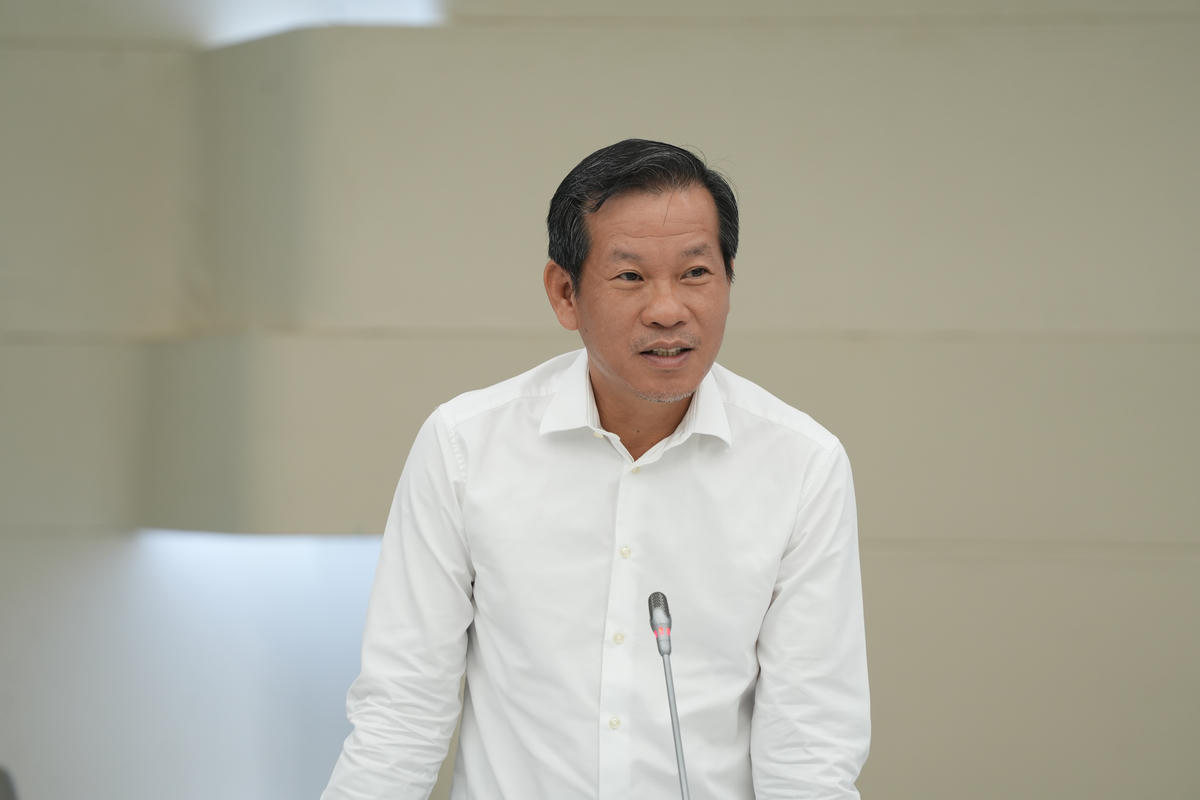 PTGĐ Đặng Anh Tuấn phát biểu chúc mừng hợp tác giữa Heritage và Tập đoàn Xuân Trường - Ninh Bình 