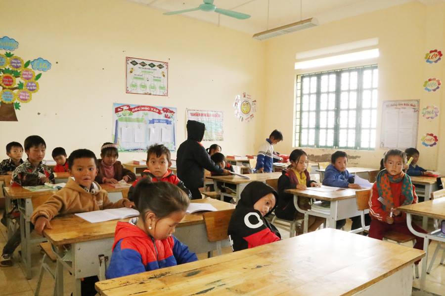 Đầu tư xây dựng Trường Phổ thông nội trú liên cấp Tiểu học và Trung học cơ sở tại 4 xã biên giới (Mường Khương, Y Tý, Pha Long và A Mú Sung). Ảnh: Cổng thông tin tỉnh Lào Cai.