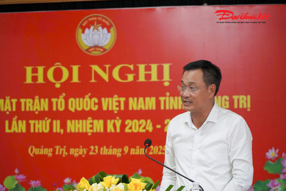   Bí thư Tỉnh ủy Quảng Trị Lê Ngọc Quang phát biểu tại hội nghị. Ảnh: Xuân Thi.  