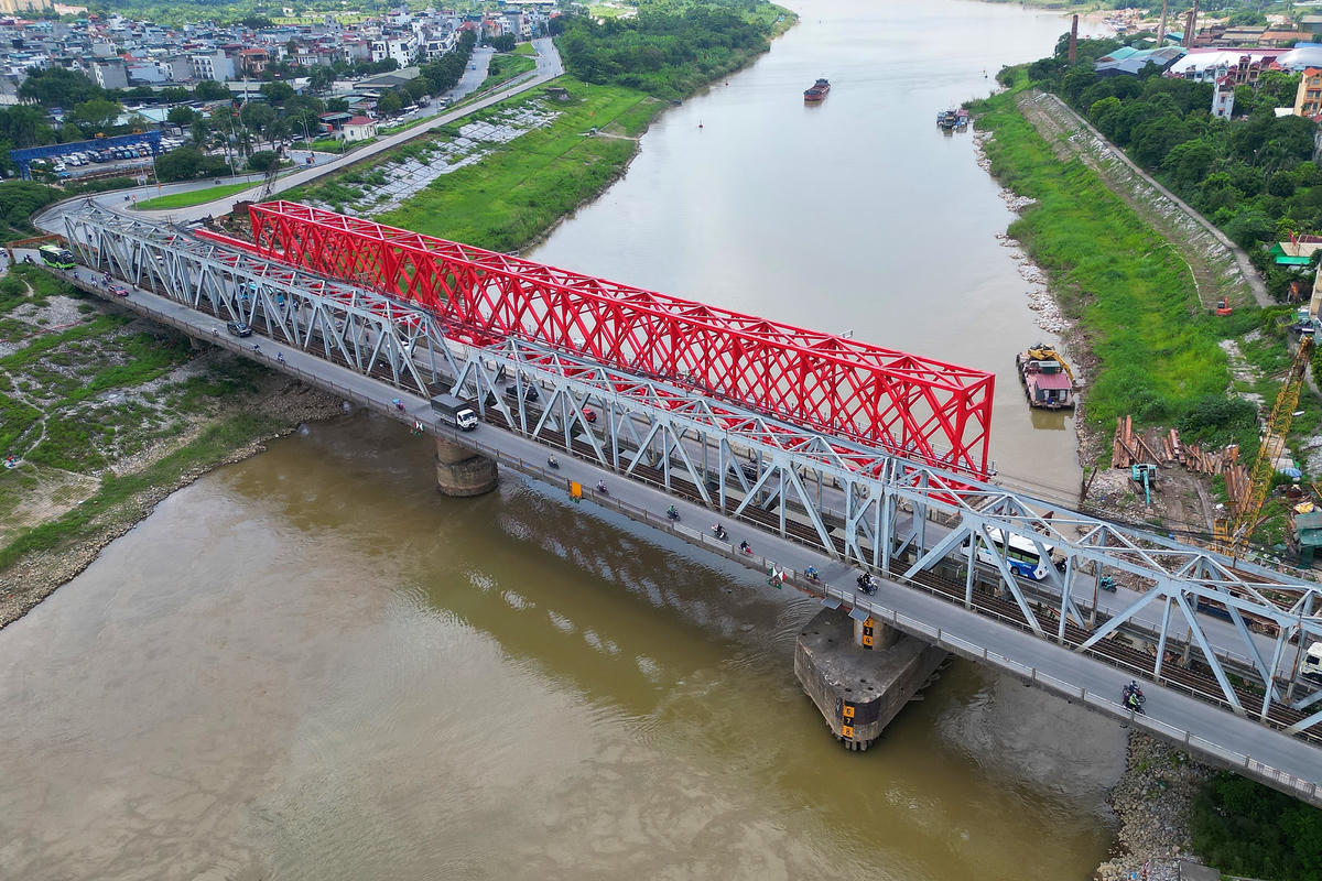 Cầu Đuống hiện hữu sẽ được phá dỡ khi cầu đường bộ, đường sắt mới hoàn thành, đưa vào sử dụng.