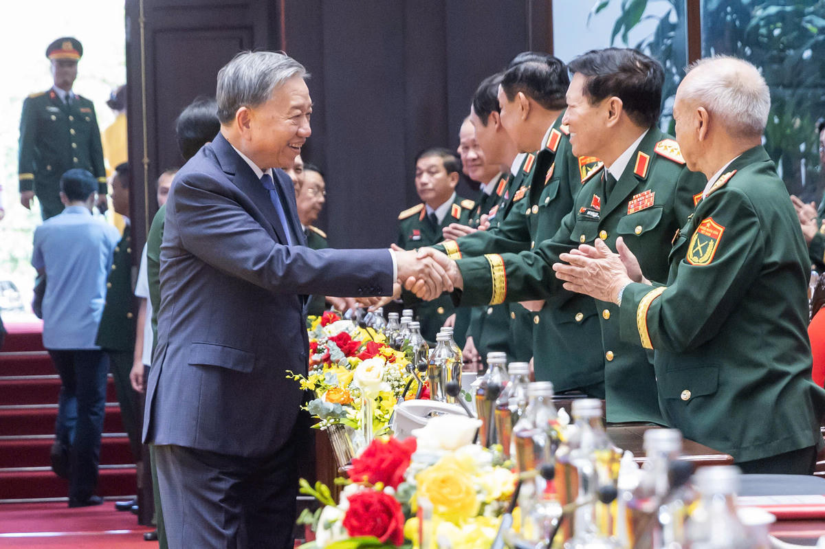 Tổng Bí thư Tô Lâm và các đại biểu dự Đại hội. Ảnh: Quang Vinh.