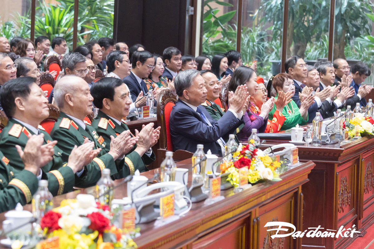 Tổng Bí thư Tô Lâm và các đại biểu dự Đại hội. Ảnh: Quang Vinh.