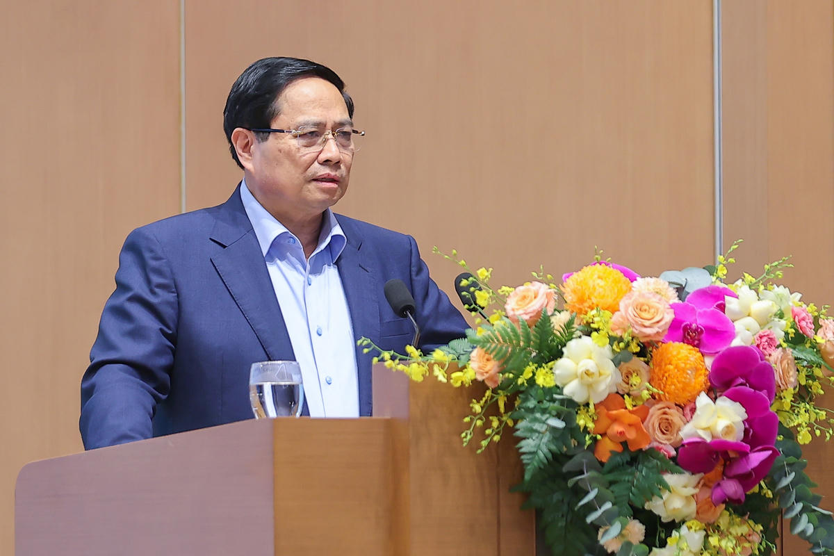 Thủ tướng Phạm Minh Chính phát biểu tại phiên họp. Ảnh: VGP/Nhật Bắc