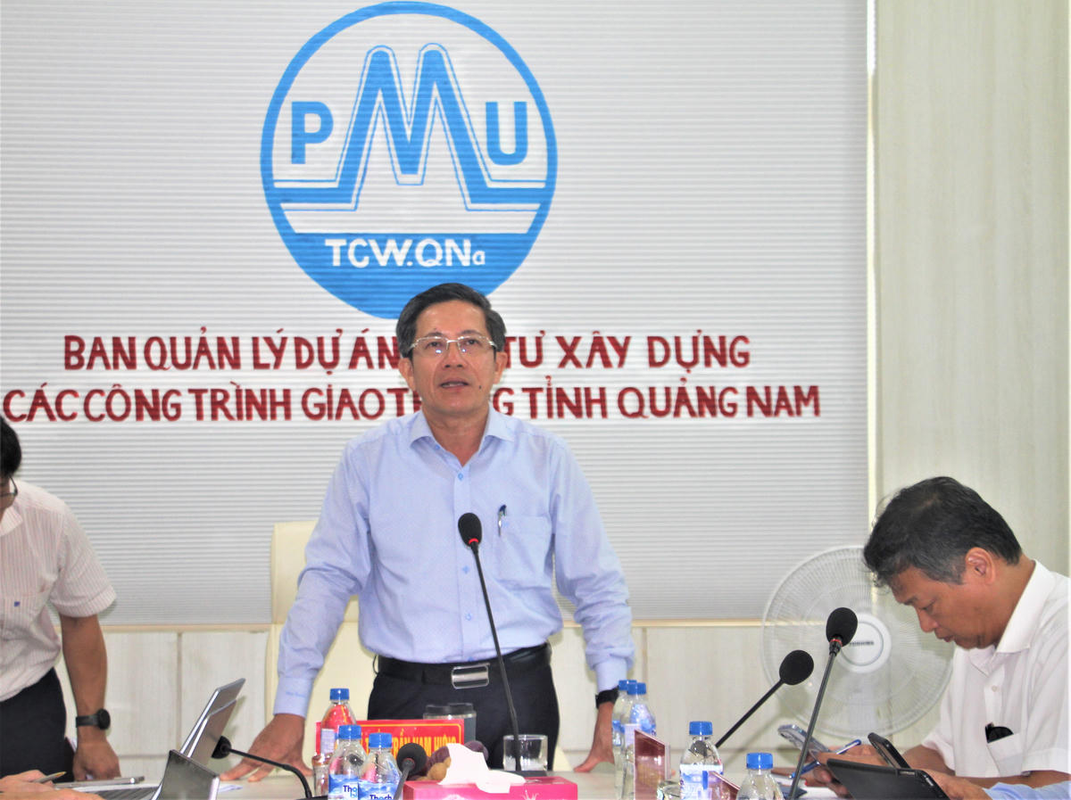 Ông Trần Nam Hưng, Phó Chủ tịch UBND TP Đà Nẵng phát biểu tại buổi làm việc. Ảnh: Chí Đại.  