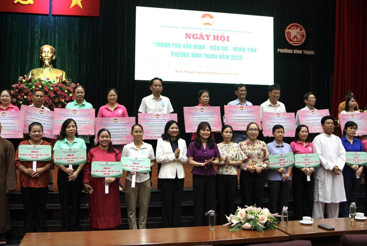   Các khu phố đăng ký Khu dân cư “Đoàn kết – nghĩa tình – tự quản” năm 2025. Ảnh: Q.Định.  