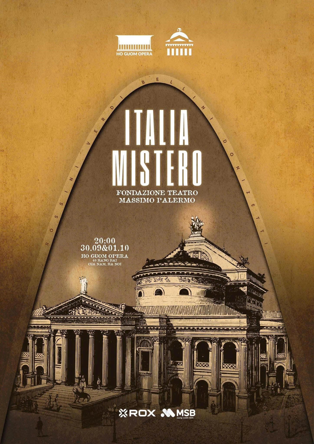   ROX Group là một trong những đơn vị đồng hành cùng đêm hòa nhạc Italia Mistero.  