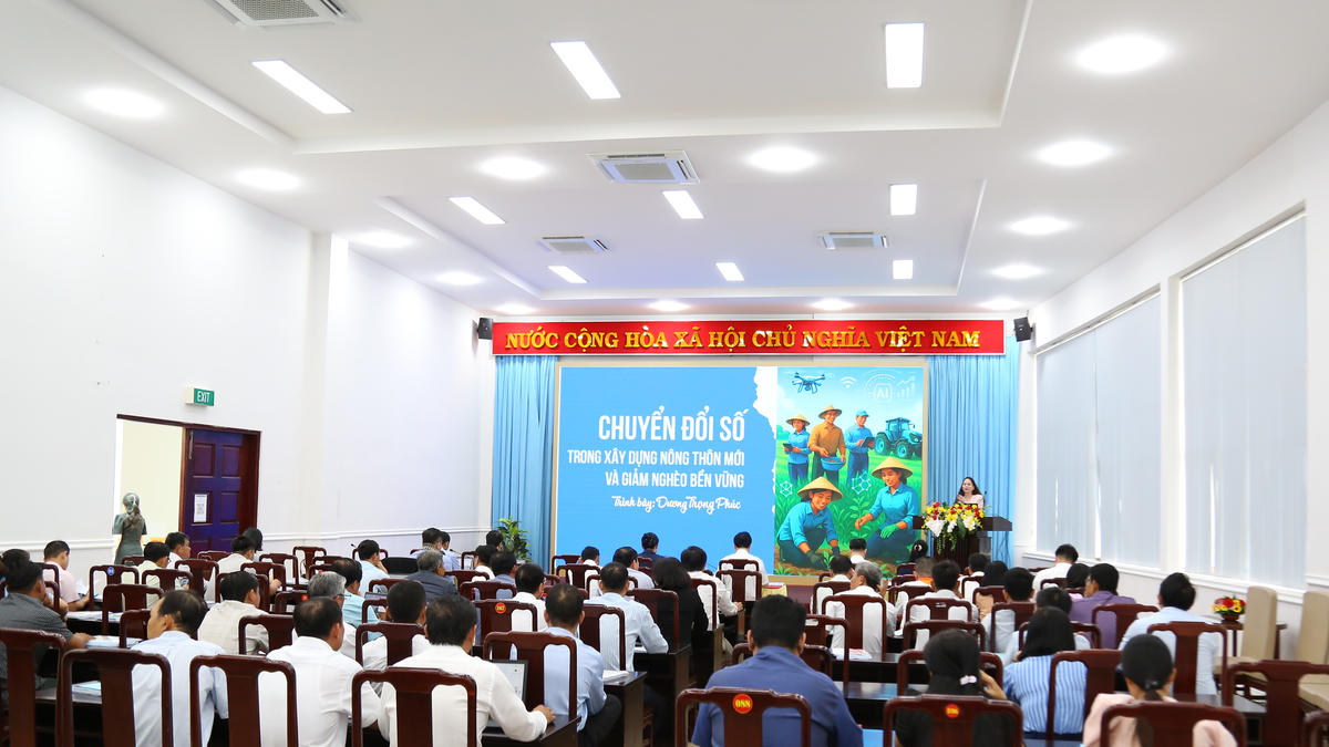 Quang cảnh hội nghị tập huấn. (ảnh: Thanh Tiến)