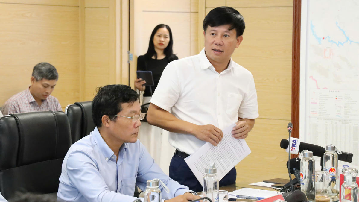 Ông Phạm Đức Luận, Cục trưởng Cục Quản lý đê điều và Phòng chống thiên tai (Bộ Nông nghiệp và Môi trường). Ảnh: H.N