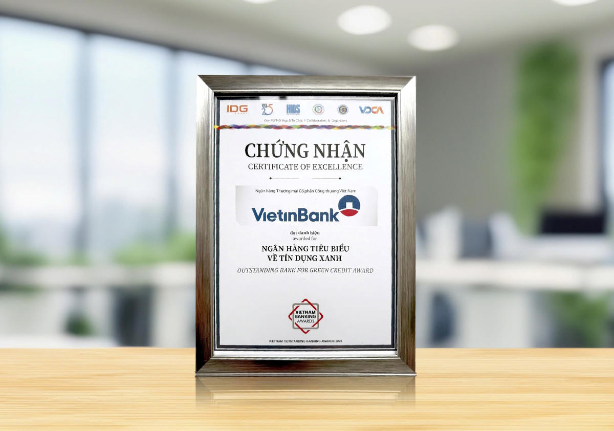 VietinBank 2 năm liên tiếp là “Ngân hàng tiêu biểu về Tín dụng Xanh”
