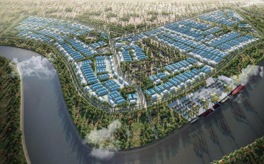 Phối cảnh dự án KCN Tân Trào. 