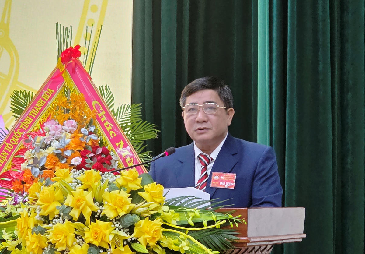 Ông Lê Đình Thương tiếp tục được tín nhiệm giữ chức Chủ tịch Ủy ban MTTQ xã Triệu Sơn, nhiệm kỳ 2025 – 2030. Ảnh: Nguyễn Chung