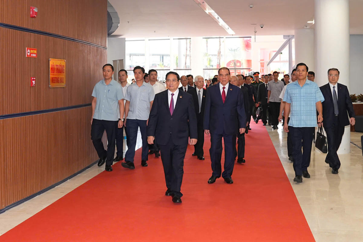 Thủ tướng Chính phủ Phạm Minh Chính đã dự và chỉ đạo Đại hội Đại biểu Đảng bộ thành phố Hải Phòng lần thứ I, nhiệm kỳ 2025-2030. Ảnh: ĐT.