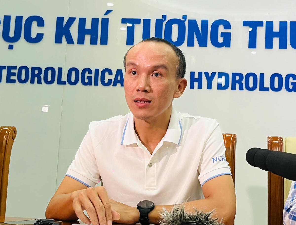 Ông Hoàng Phúc Lâm,
Phó Giám đốc Trung tâm Dự báo khí tượng thủy văn quốc gia. Ảnh: L.N