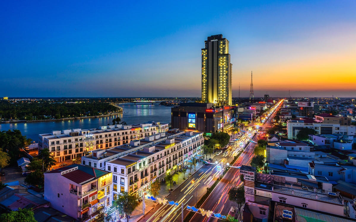 Một góc của TP Cần Thơ. Ảnh Trung Kiên.  