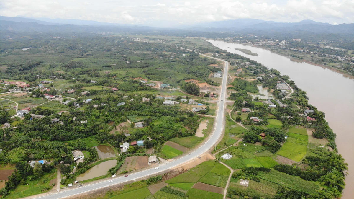 Toàn cảnh tuyến đường nối. Ảnh: Ngô Hùng.