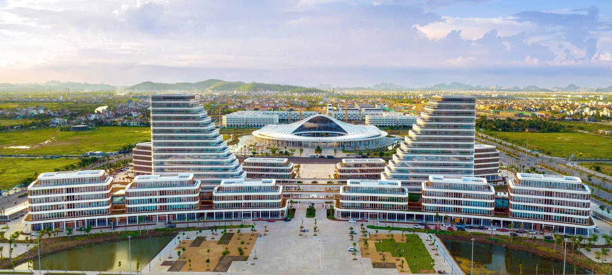 Trung tâm Chính trị - Hành chính TP Hải Phòng được xây dựng hiện đại, đồng bộ. Ảnh: ĐT. 