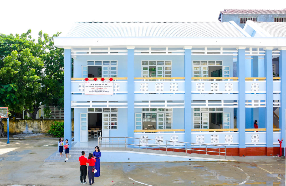 Công trình giáo dục vừa được Central Retail khánh thành, bàn giao tại Khánh Hòa. Ảnh: HY