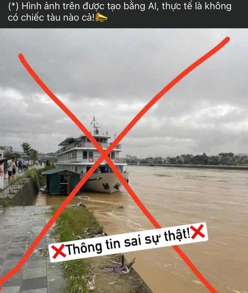 Thông tin sai sự thật. Ảnh: CAT Lào Cai