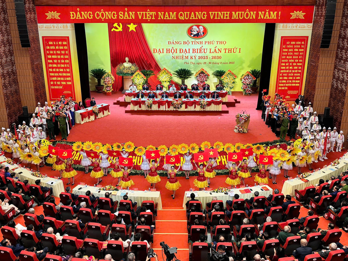 Phiên chính thức Đại hội đại biểu Đảng bộ tỉnh Phú Thọ nhiệm kỳ 2025-2030
