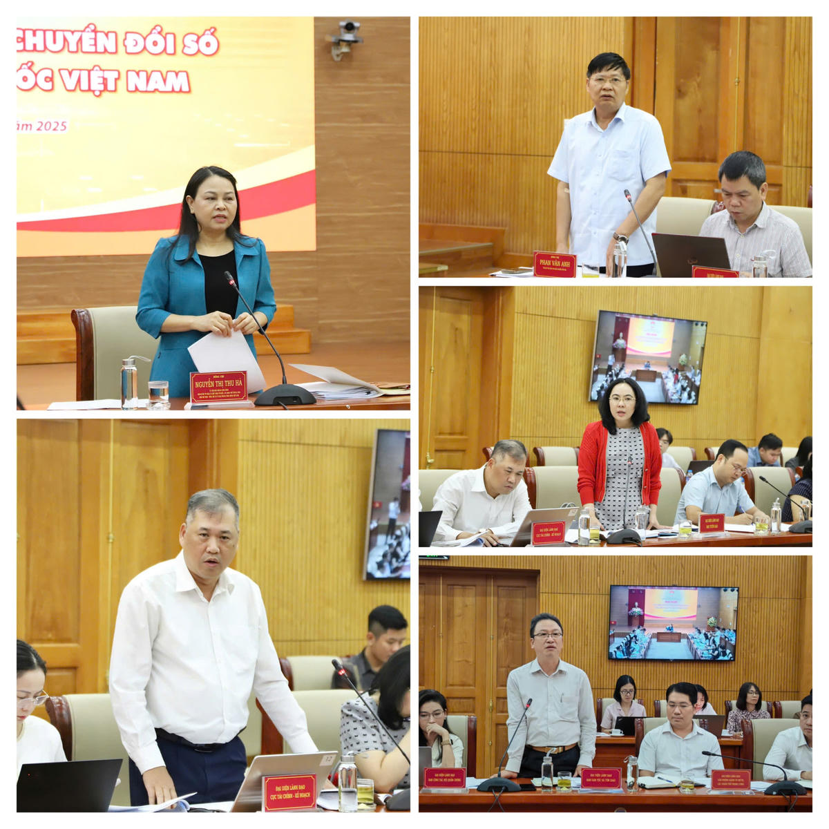 Phó Chủ tịch - Tổng thư ký Nguyễn Thị Thu Hà và các đại biểu phát biểu, thảo luận tại Hội nghị. Ảnh: Văn Hoa