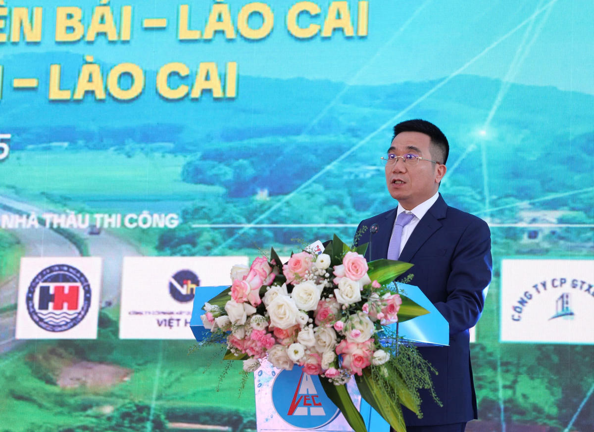 Ông Trương Việt Đông, Chủ tịch Hội đồng thành viên VEC cam kết triển khai dự án đúng tiến độ, bảo đảm chất lượng. Ảnh: QT