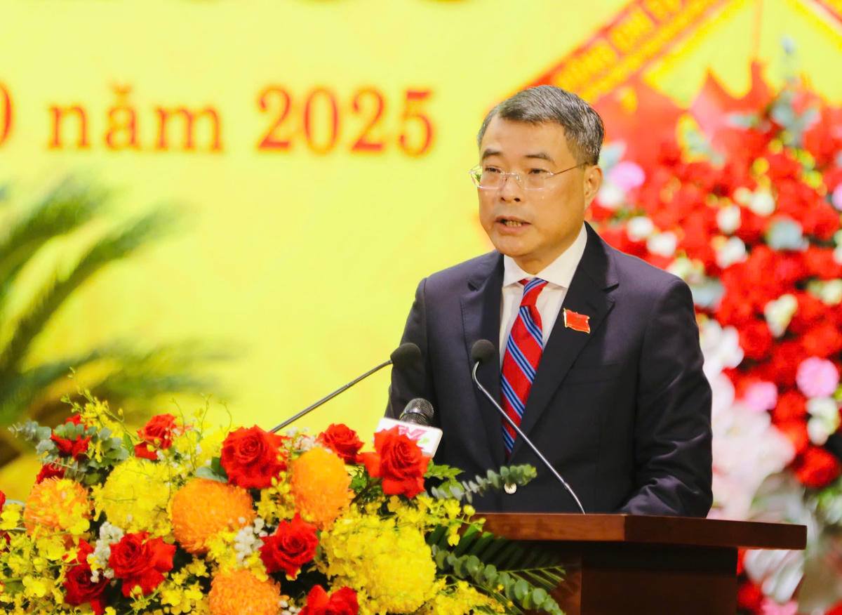 Ông Lê Minh Hưng - Trưởng Ban Tổ chức Trung ương phát biểu chỉ đạo tại đại hội. Ảnh: Phan Hiếu