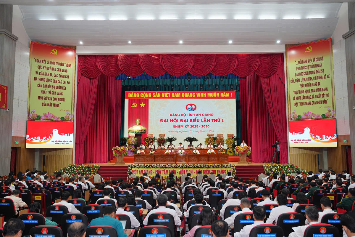 Đại hội Đại biểu Đảng bộ tỉnh An Giang lần thứ I, nhiệm kỳ 2025 – 2030 tiến hành phiên trù bị. (ảnh: BTC)