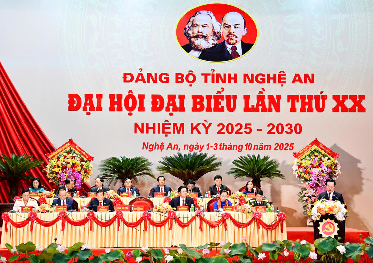 Đại hội Đảng bộ tỉnh Nghệ An lần thứ XX: Khát vọng bứt phá, trở thành cực tăng trưởng tầm quốc gia