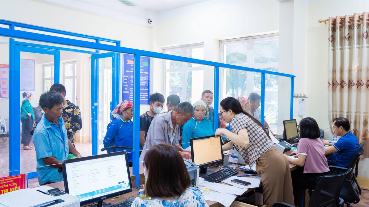 Trung tâm phục vụ hành chính công xã Mường Khương (tỉnh Lào Cai).