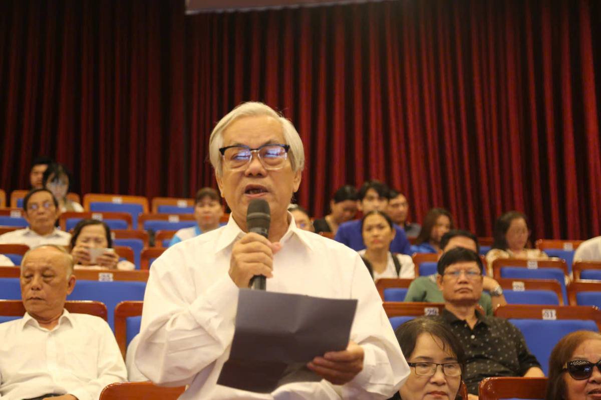 Cử tri Nguyễn Thanh Ngọc. Ảnh: Nguyễn Tú.