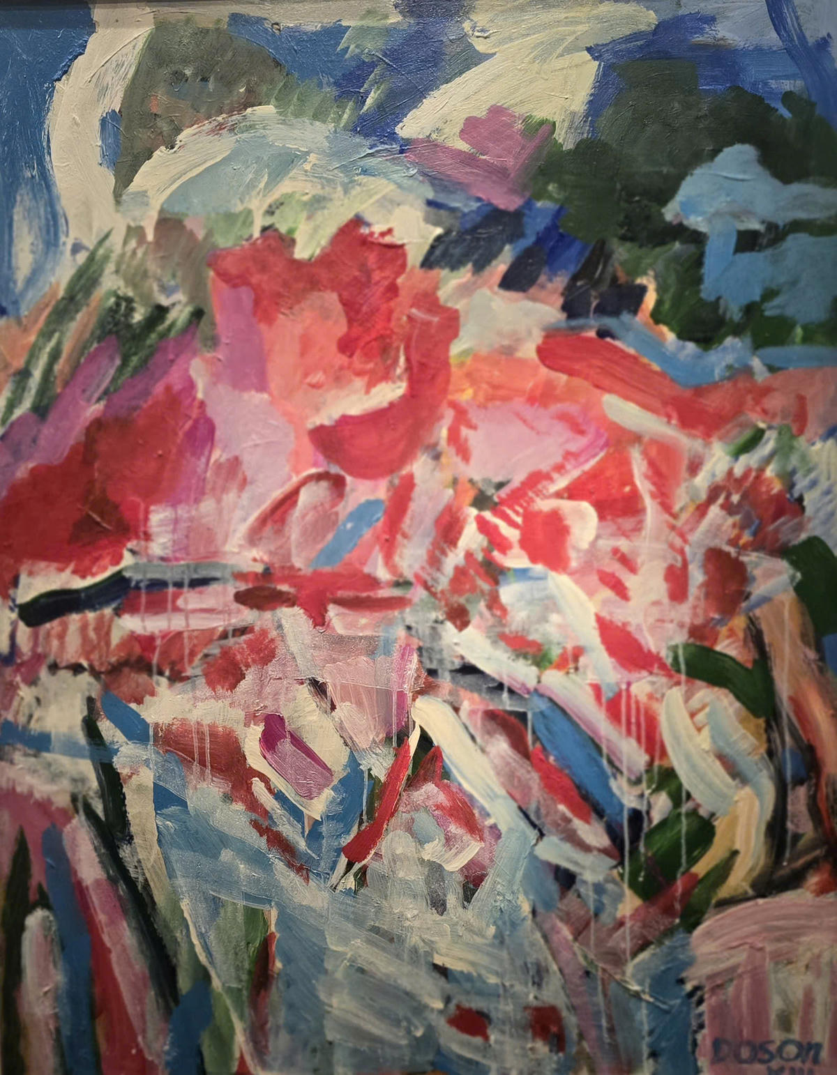 Tác phẩm "Đầu xuân". Ảnh: Văn Thanh