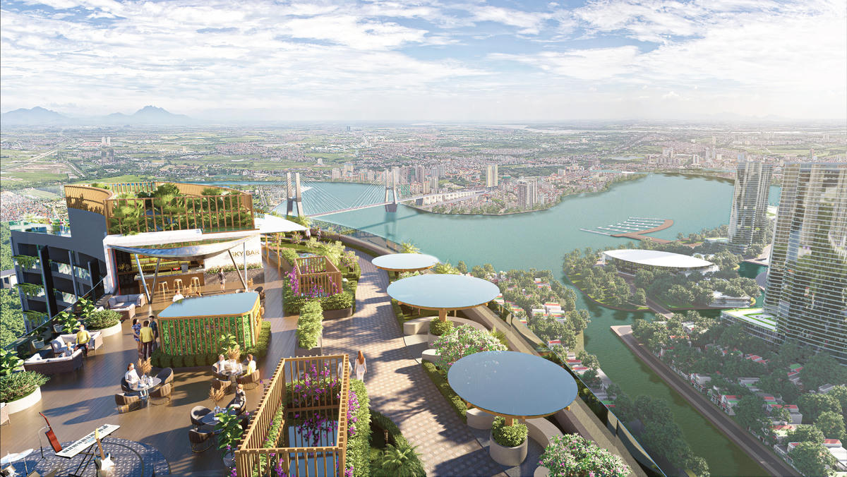 Hệ tiện ích mái đẳng cấp tại Noble Crystal Riverside.