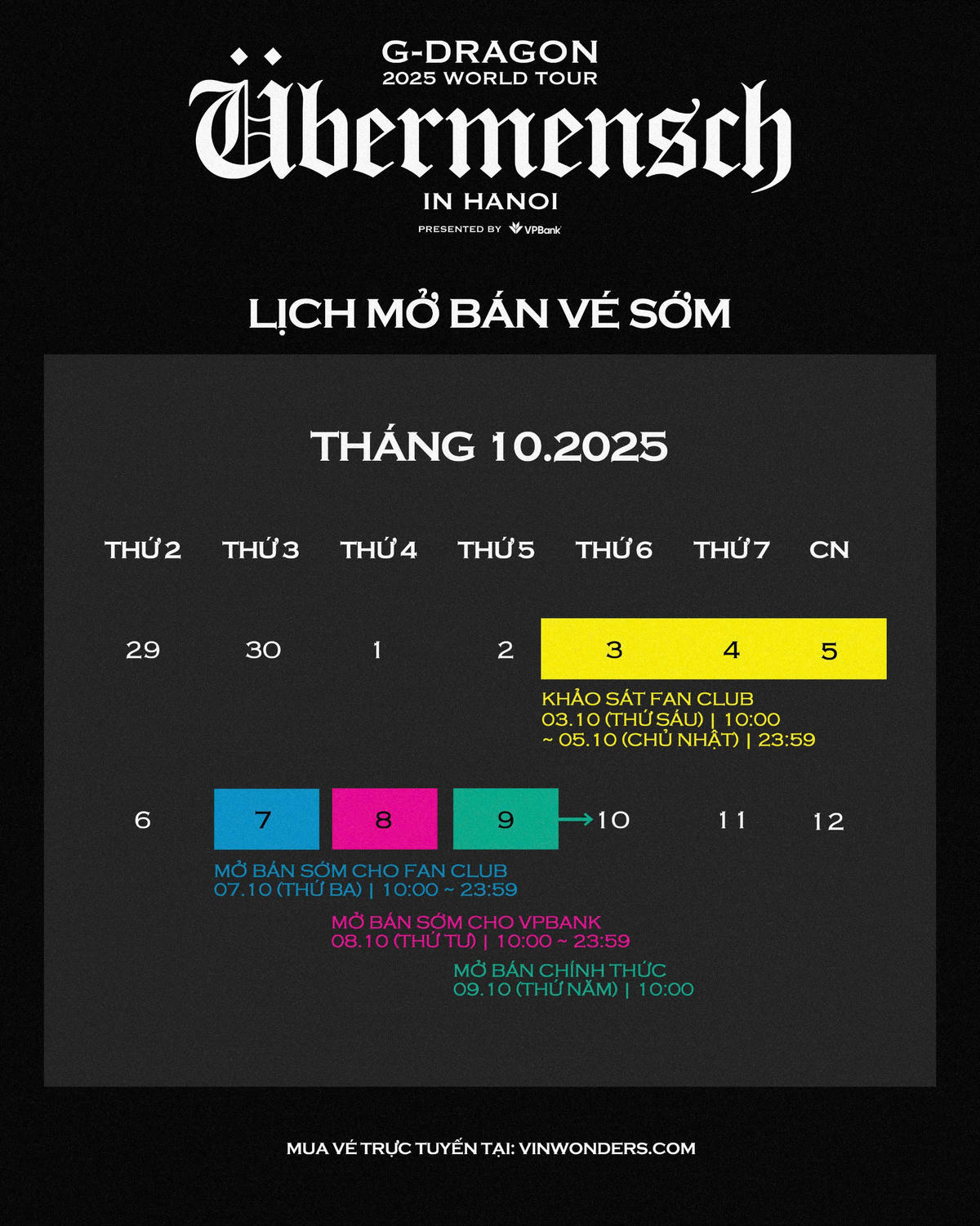 G-DRAGON 2025 WORLD TOUR [Übermensch]: Biểu tượng toàn cầu chính thức trở lại với chuyến lưu diễn được mong chờ bậc nhất tại các thành phố lớn