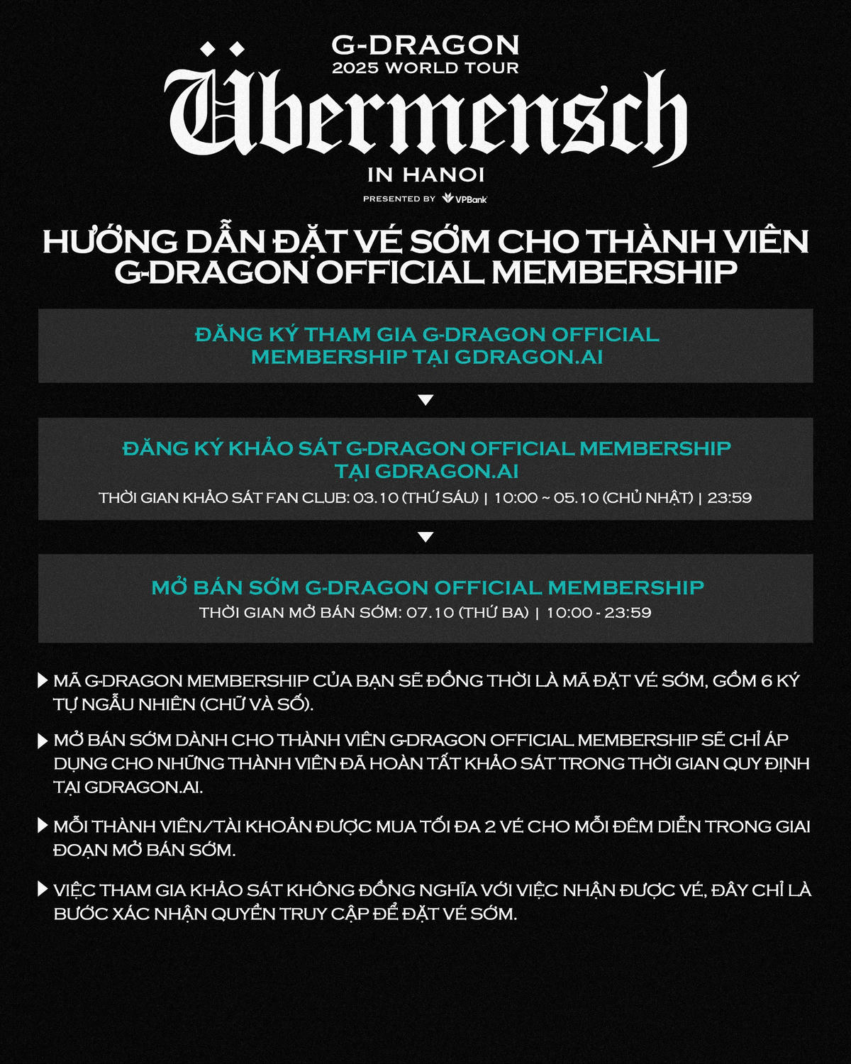 G-DRAGON 2025 WORLD TOUR [Übermensch]: Biểu tượng toàn cầu chính thức trở lại với chuyến lưu diễn được mong chờ bậc nhất tại các thành phố lớn