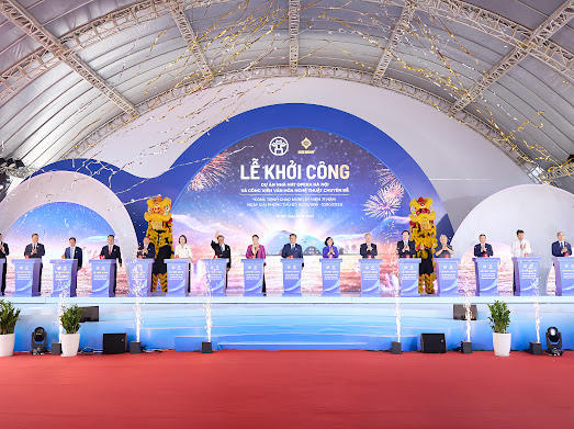 Buổi lễ khởi công. Ảnh: Nam Anh.