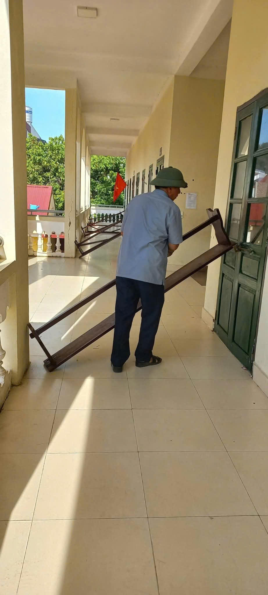 Các trường học trên địa bàn TP Hải Phòng chủ động phòng chống bão số 11. Ảnh: CTV.