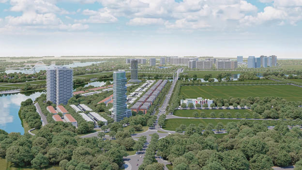 Phối cảnh dự án khu đô thị tại Quảng Trị.